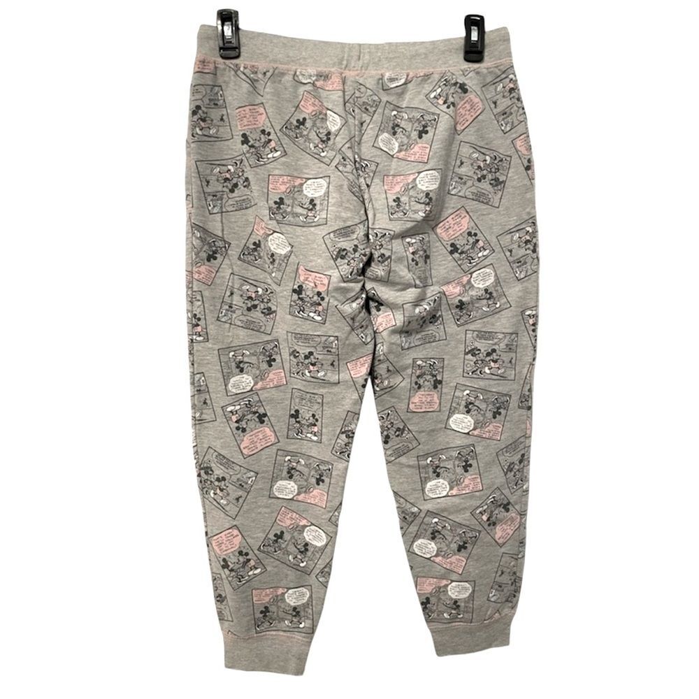 Disney Sleepwear Mickey & Minnie Grey & Pink Sweatpants Women’s Size Large - Picture 2 of 7